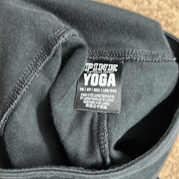 VS VICTORIAS SECRET PINK HIGH WAIST COTTON PANT TIGHT LEGGING SWEATS SHINE XS - Picture 3 of 4